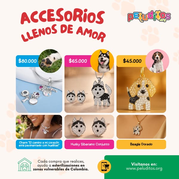 🐾 Dijes y Aretes de Perros y Gatos | Joyas para Amantes de Mascotas