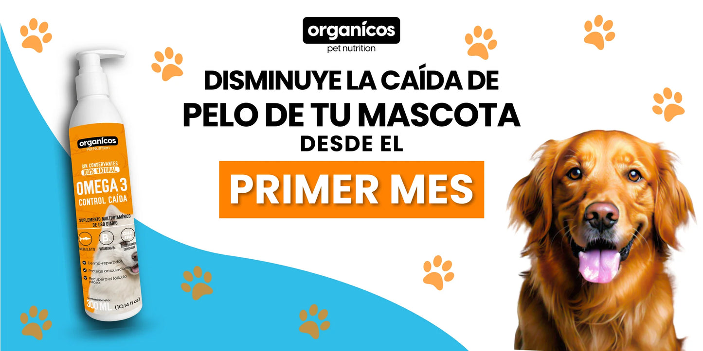 Omega 3 anticaída de pelo para perro